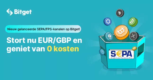 Bitget lanceert SEPA-stortingen zonder kosten