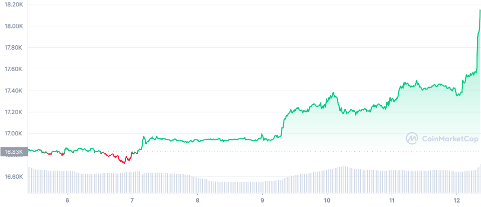 Bitcoin koers CMC